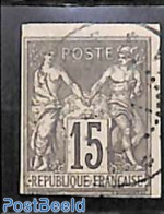 French Colonies (gen. Issues) 1877 15c, Grey, Used, Used Or CTO - Andere & Zonder Classificatie