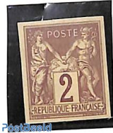 French Colonies (gen. Issues) 1878 2c, Stamp Out Of Set, Unused (hinged) - Sonstige & Ohne Zuordnung