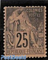 French Colonies (gen. Issues) 1886 25c, Stamp Out Of Set, Unused (hinged) - Andere & Zonder Classificatie