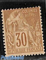 French Colonies (gen. Issues) 1881 30c, Stamp Out Of Set, Unused (hinged) - Other & Unclassified