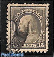 United States Of America 1916 15c, Perf. 10, No WM, Used, Used Or CTO - Oblitérés