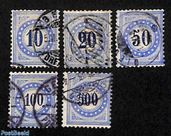 Switzerland 1882 Postage Due 5v, Faser Paper, Used Or CTO - Altri & Non Classificati