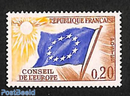 France 1963 Misprint, 0.20 With Brown Colour Above Sun, Mint NH, History - Various - Europa Hang-on Issues - Errors, M.. - Ungebraucht