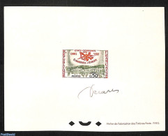 France 1960 Eur. Communities Congress, Epreuve De Luxe With Signature Of Designer Albert Decaris, Mint NH, History - E.. - Neufs