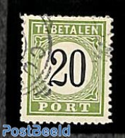 Netherlands Antilles 1889 Postage Due 20c, Type III, Used, Used Or CTO - Otros & Sin Clasificación