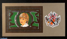 Chad 1982 Princess Diana S/s, Gold, Mint NH, History - Charles & Diana - Kings & Queens (Royalty) - Other & Unclassified