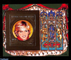 Guinea Bissau 1982 Princess Diana S/s Imperforated, Gold, Mint NH, History - Charles & Diana - Kings & Queens (Royalty) - Koniklijke Families