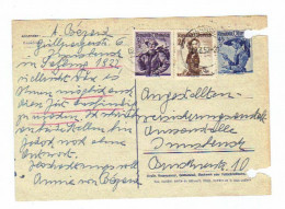 Österreich, 1952, Postkarte Mit Eingedr.45Gr.Frankatur(durchlocht) Und Zusatzfrankatur 25+30Gr./Trachten (11373W) - Cartes Postales