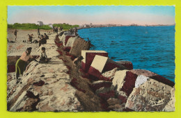 34 VALRAS PLAGE Vers Béziers En 1949 N°2822 Bord De Mer Enfants VOIR DOS Collection Lopez Tabacs - Beziers