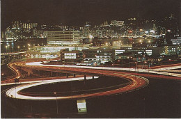 X114468 CHINE CHINA HONG KONG HUNGHOM RAILWAY STATION BY NIGHT - Chine (Hong Kong)