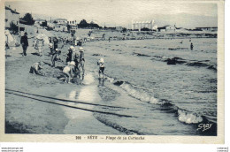 34 SETE N°206 Plage De La Corniche Baignade Enfants Jeux De Sable VOIR DOS - Sete (Cette)