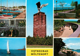 73241318 Moeltenort Hafen Strand Segelboot Denkmal Moeltenort - Sonstige & Ohne Zuordnung