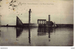 34 CETTE En 1919 N°41 Station Balnéaire Le Phare St Louis Et Ancien Phare Bateaux Voile Voilier VOIR DOS - Sete (Cette)