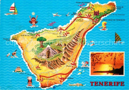 73241271 Tenerife Panoramakarte Tenerife - Altri & Non Classificati