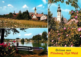 73241214 Ploessberg Oberpfalz Partie Am See Kirche Ploessberg Oberpfalz - Sonstige & Ohne Zuordnung