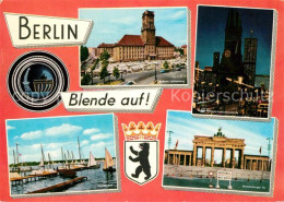 73241211 Berlin Rathaus-Schoeneberg Brandenburger-Tor Tegelersee Gedaechtniskirc - Altri & Non Classificati