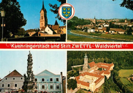 73241180 Zwettl-Niederoesterreich Kuenringerstadt Dreifaltigkeitssaeule Stift Zi - Autres & Non Classés