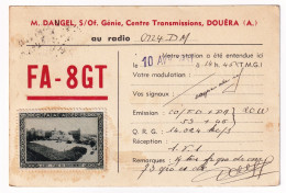 Algérie 1937 Centre De Transmission Radio De Douéra Alger Dangel Sous Officier Du Génie OFALAC - Lettres & Documents