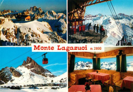 73241106 Passo Falzarego Monte Lagazuoi Bergbahn Bergrestaurant Bergwelt Dolomit - Autres & Non Classés