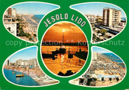 73241014 Jesolo Lido Strand Hafen Abendstimmung Jesolo Lido - Autres & Non Classés