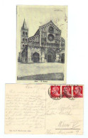 Italien, 1936, AK  Von Zara/Der Dom, Frankiert Mit Dreierstreifen 20Cent., Stempel Von Zara (11492W) - Kirchen U. Kathedralen