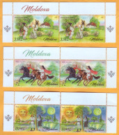 2023  Moldova Moldavie  Postal Stamps Issue „Masterpieces Of Romanian Folklore”  2x3v Mint - Moldawien (Moldau)