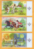 2023  Moldova Moldavie  Postal Stamps Issue „Masterpieces Of Romanian Folklore” 3v Mint - Moldavie