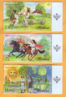 2023  Moldova Moldavie  Postal Stamps Issue „Masterpieces Of Romanian Folklore” 3v Mint - Moldavia