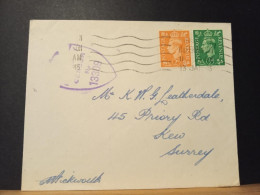 GB, Passed By Censor 13309, Le 13 Janvier 1945 - Covers & Documents