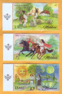 2023  Moldova Moldavie  Postal Stamps Issue „Masterpieces Of Romanian Folklore” 3v Mint - Moldawien (Moldau)
