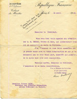 X127995 RARE AUTOGRAPHE ET QUELQUES MOTS LETTRE DE PIERRE LAVAL MINISTRE AFFAIRES ETRANGERES ANCIEN PRESIDENT DU CONSEIL - Documents Historiques