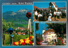 73240915 Aschau Chiemgau Volksfest Trachten Kirche Aschau Chiemgau - Altri & Non Classificati