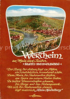 73240906 Wertheim Main Fliegeraufnahme Klein Heidelberg Burg Gedicht Wertheim Ma - Wertheim