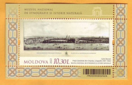 2023  Moldova   Lithography "Cathedral Square In Chisinau", Author Carlo Bossoli Block Mint - Moldova