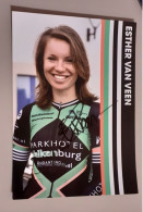 Autographe Esther Van Veen Parkhotel Valkenburg Format A5 - Cycling