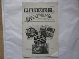 FERODO - Organe De Vulgarisation Et De Diffusion Des Techniques "FERODO" - Juillet 1939 - Auto