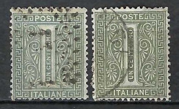 ITALIE Ca. 1863-77: 2x Le Y&T 12, 2 Nuances - Usati