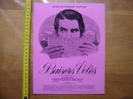 Synopsis Cinema Movie BAISERS VOLES Leaud Seyrig Jade Lonsdale Truffaut - Other & Unclassified