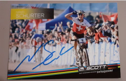 Autographe Nino Schurter Scott Champion Du Mondeformat A5 - Cycling