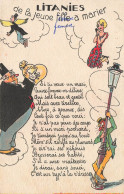 ILLUSTRATEUR - Litanies De La Jeune Fille à Marier - Colorisé - Carte Postale Ancienne - Autres & Non Classés