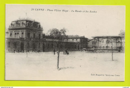 34 CETTE Sète N°29 Place Victor Hugo Le Musée Et Les écoles Kiosque VOIR DOS - Sete (Cette)