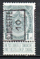 1483 Voorafstempeling Op Nr 81 - SOMBREFFE 10 -  Positie A (zie Opm) - Rollenmarken 1910-19