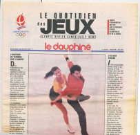 Le Dauphiné Libéré ALBERTVILLE 1992 Le Quotidien Des Jeux XVI° Jeux Olympiques D'Hiver N° 14 Mardi 18 Février 1992 - 1950 à Nos Jours