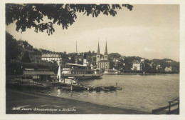 Switzerland Postcard Luzern Schweizerhofquai Paddle Steamer - Lucerna