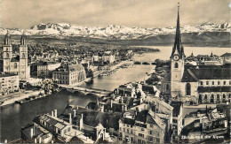 Switzerland Postcard Zürich Und Die Alpen - Zürich