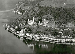 13718956 Morcote Lago Di Lugano Blick Von Serpiano Fliegeraufnahme Morcote Lago  - Other & Unclassified