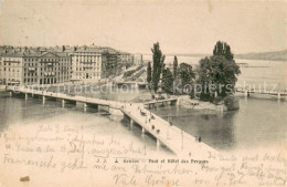 13718546 Geneve GE Pont Et Hotel Des Bergues Geneve GE - Autres & Non Classés