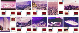 10 Diapositives Diapo N° 1 à 10 Les Jeux Olympiques D'Hiver GRENOBLE 1968 JO 1 La Ville Olympique - Dias