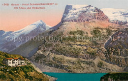 13717866 Gemmi VS Berghotel Schwarenbach Mit Altels Und Rinderhorn Bergsee Alpen - Autres & Non Classés