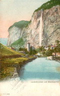 13717856 Lauterbrunnen BE Ortsmotiv Mit Staubbachfall Wasserfall Alpen Lauterbru - Altri & Non Classificati